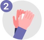 Frotar el gel sobre todas las superficies de las manos y los dedos hasta que estén secas. Suele tomar alrededor de 20 segundos el proceso. 